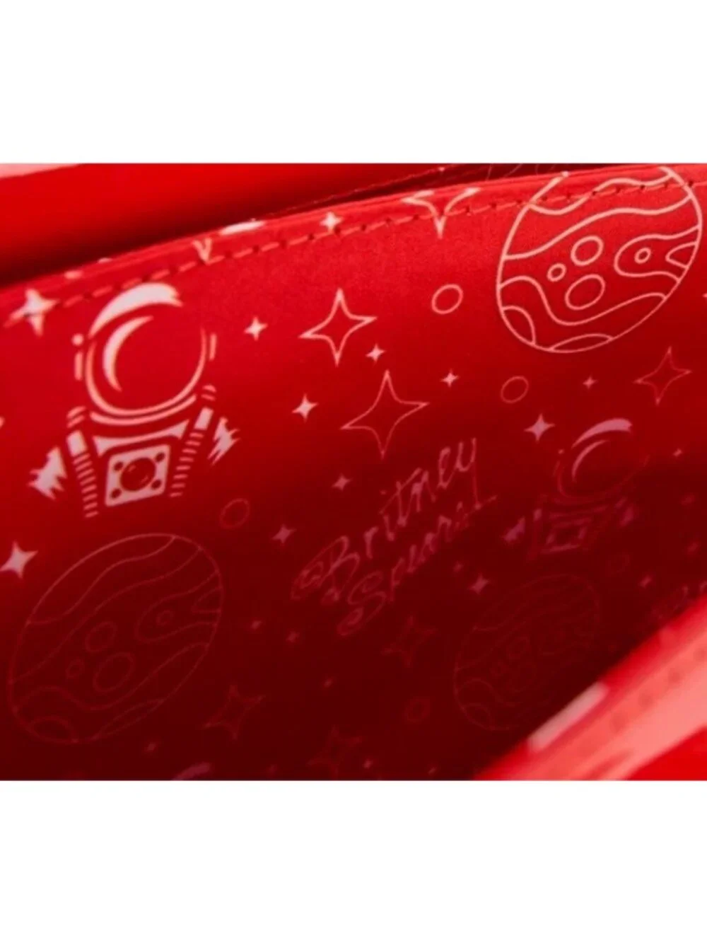 Loungefly Britney Spears Oops I Did It Again Red Patent Crossbody Bag NWT